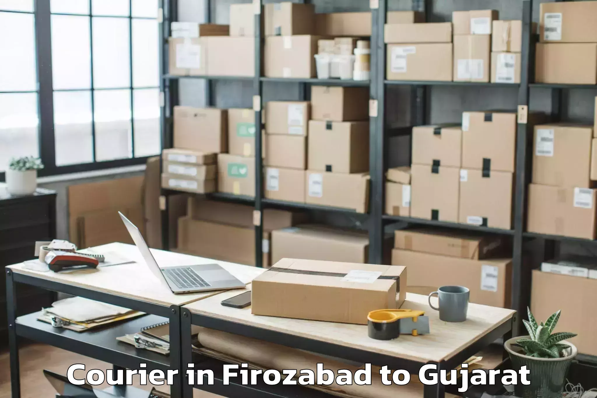 Leading Firozabad to Kapadvanj Courier Provider